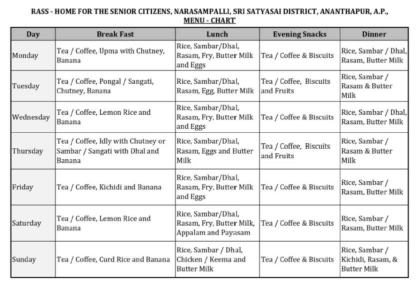 Daily-Menu-Chart